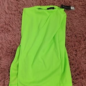 Brand new stretch pencil skirt neon green size small